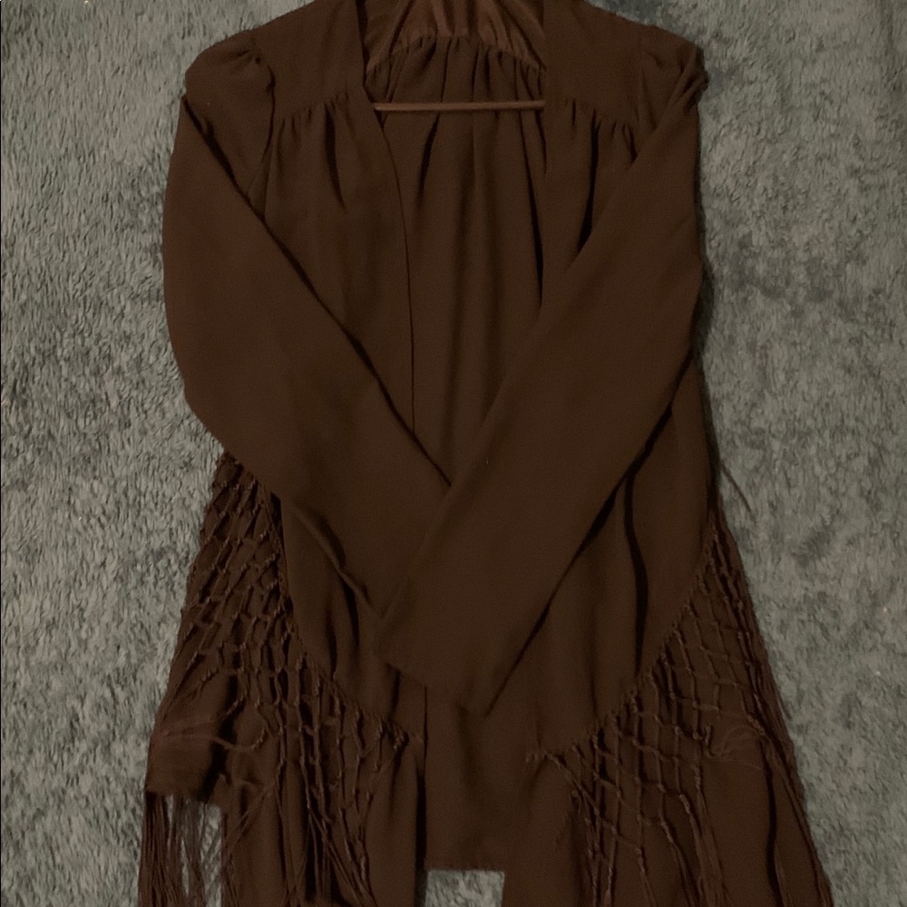 Fringe cardigan